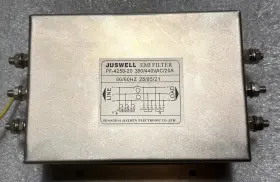 Juswell Pf-4258-20 Noise Suppressor Power Emi Filter 380/440vac/20a 25/85/21