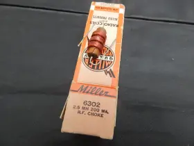 Jw Miller 6302 Radio Products 2.5 To 200 Milli Henries Rf Choke Coil Jw Miller 6302 Radio Products 2.5 To 200 Milli Henries Rf Choke Coil