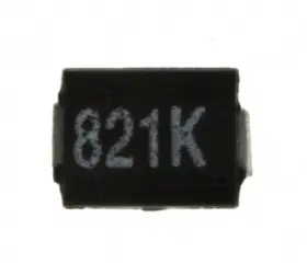 Jw Miller Pm40-821k 23pcs Fixed Inductor 820uh 30ma 45 Ohm Smd Wire Wound