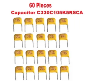 Kemet C330c105k5rsca 60 Pcs 1uf 50v X7r Ceramic Capacitors Military Standard