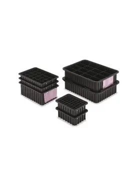 Lewisbins Dc2050-xl Dc2050 Xl Esd Divider Box 16-1/2 X 11 5 In Black Lewisbins Dc2050-xl Dc2050 Xl Esd Divider Box 16-1/2 X 11 5 In Black