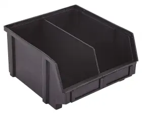Lewisbins Pb31-xxl Esd-safe Part Bins With Divider Black 9.3 Inch Length 8.8 Lewisbins Pb31-xxl Esd-safe Part Bins With Divider Black 9.3 Inch Length 8.8