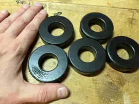 Magnetics 0077192a7 5 Large Round Black Power Transformer Ferrite Toroid Cores - Magnetics 0077192a7 5 Large Round Black Power Transformer Ferrite Toroid Cores -