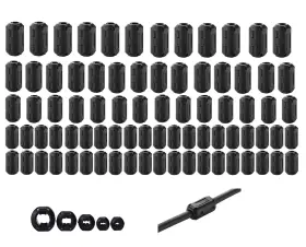 Mateda Fr80 80pcs Clip-on Ferrite Ring Core Rfi Emi Noise Suppressor Cable Clip For 3mm/5