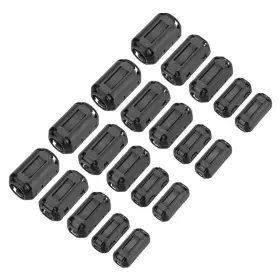 Meccanixity Mea250120ee000606 20pcs 5 Sizes Clip-on Ferrite Ring Core Beads Emi Rfi Noise Cable Cl Meccanixity Mea250120ee000606 20pcs 5 Sizes Clip-on Ferrite Ring Core Beads Emi Rfi Noise Cable Cl