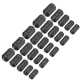 Meccanixity Mea250120ee000608 25pcs 5 Sizes Clip-on Ferrite Ring Core Beads Emi Rfi Noise Cable Cl Meccanixity Mea250120ee000608 25pcs 5 Sizes Clip-on Ferrite Ring Core Beads Emi Rfi Noise Cable Cl