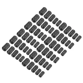 Meccanixity Mea250120ee000622 60pcs 5 Sizes Clip-on Ferrite Ring Core Beads Emi Rfi Noise Cable Cl Meccanixity Mea250120ee000622 60pcs 5 Sizes Clip-on Ferrite Ring Core Beads Emi Rfi Noise Cable Cl