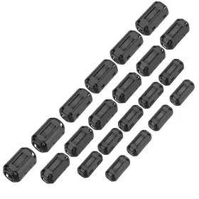 Meccanixity Mea250120ee000634 22pcs 5 Sizes Clip-on Ferrite Ring Core Bead Emi Rfi Noise Cable Cli Meccanixity Mea250120ee000634 22pcs 5 Sizes Clip-on Ferrite Ring Core Bead Emi Rfi Noise Cable Cli
