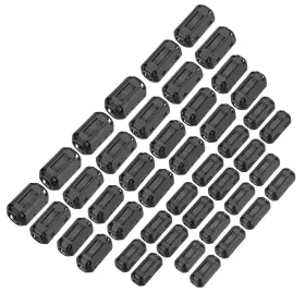 Meccanixity Mea250120ee000636 44pcs 5 Sizes Clip-on Ferrite Ring Core Bead Emi Rfi Noise Cable Cli