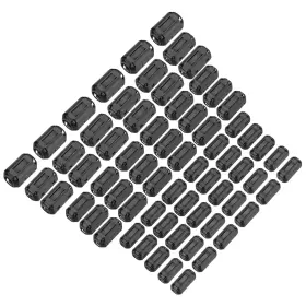 Meccanixity Mea250120ee000638 66pcs 5 Sizes Clip-on Ferrite Ring Core Bead Emi Rfi Noise Cable Cli Meccanixity Mea250120ee000638 66pcs 5 Sizes Clip-on Ferrite Ring Core Bead Emi Rfi Noise Cable Cli