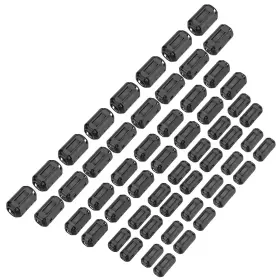 Meccanixity Mea250120ee000642 56pcs 5 Sizes Clip-on Ferrite Ring Core Bead Emi Rfi Noise Cable Cli Meccanixity Mea250120ee000642 56pcs 5 Sizes Clip-on Ferrite Ring Core Bead Emi Rfi Noise Cable Cli