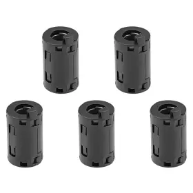 Metallixity 746453495665 5pcs Clip-on Ferrite Ring Core Rfi Emi Noise Filter Cable Clip Black Metallixity 746453495665 5pcs Clip-on Ferrite Ring Core Rfi Emi Noise Filter Cable Clip Black