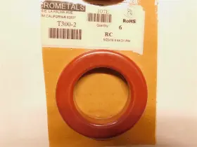Micrometals T300-2 3.070 Inch O.d. X 1.9 I.d. X.530 H Iron Powder Toroidal Core Micrometals T300-2 3.070 Inch O.d. X 1.9 I.d. X.530 H Iron Powder Toroidal Core