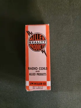 Miller 6324 Width Coil 60-130 Mh Inductance Radio Boxed Mpn