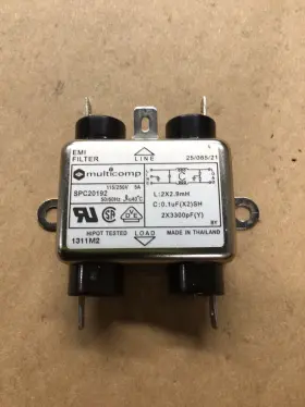 Multicomp Spc20192 Emi Filter 115/250v 5a 50/60hz#4002d112 Multicomp Spc20192 Emi Filter 115/250v 5a 50/60hz#4002d112