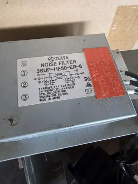 Okaya 3sup-he50-er-6 Noise Filter 3 Pole 50a Ac 460v Max 3ac460v/50a