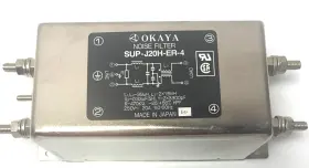 Okaya Sup-j20h-er-4 Noise Filter 20a 250v - New Okaya Sup-j20h-er-4 Noise Filter 20a 250v - New