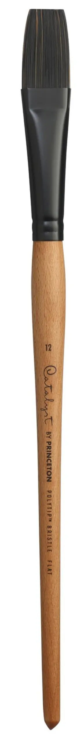 Pacon 5a00304n-1h1nl Princeton Catalyst Polytip Brush-long Handle Flat Size 12 -