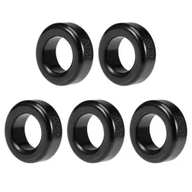Peroup 672668643846 5pcs 23.5x40.5x14.7mm Toroid Core Diy Ferrite Chokes Ring Black