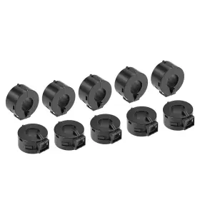 Peroup 680520283116 10pcs 15mm Ferrite Cores Ring Noise Suppression Clip-on Rfi Emi Filter Clip