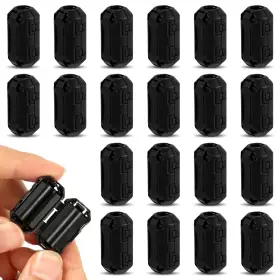 Peutier 1016243 20pcs Clip-on Ferrite Core Bead Ring Rfi Emi Noise Suppressor Ca Peutier 1016243 20pcs Clip-on Ferrite Core Bead Ring Rfi Emi Noise Suppressor Ca