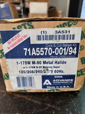 Philips Advance 71a5570-001/94 Core And Coil Ballast Kit 175w M57 New 59