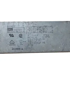 Potter 622ga3 43-8505m 250v 10a Emi Electromagnetic Interference Filter 622a10e Potter 622ga3 43-8505m 250v 10a Emi Electromagnetic Interference Filter 622a10e