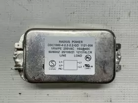 Radius Power Dsc1000-4-2.2-2.2-qd 1121-008 Emi Filter 250vac 16a 40c