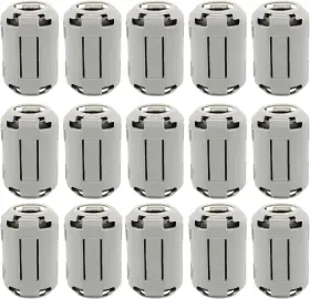 Raogoodcx Cnf-13mm-15gr 15pcs 13mm Grey Clip-on Ferrite Ring Core Rfi Emi Noise Suppressor Anti-inter