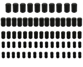 Raogoodcx Cnf-3.5-13mm-70 70pcs Ferrites Clip-on Ferrite Ring Core Rfi Emi Noise Suppressor Cable Clip
