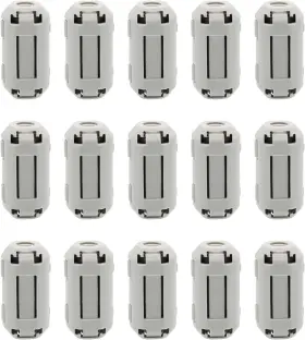 Raogoodcx Cnf-3.5mm-15gr 15pcs 3.5mm Grey Clip-on Ferrite Ring Core Rfi Emi Noise Suppressor Anti-inte