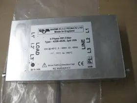 Rasmi Electronics 42000-4820 Rfi Filter 3ph 20a 480v P9421 Rasmi Electronics 42000-4820 Rfi Filter 3ph 20a 480v P9421