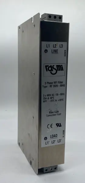 Rasmi Eurotek 3025-mhu Rf Line Rfi Filter 480v 25a 3-phase