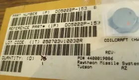Raytheon D05022p-153 Inductor Free Shipping