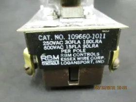 Rbm Controls 109660-1011 Relay New