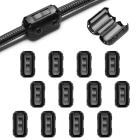 Roctee 793513766401 Emi Rfi Noise Filter Cable Ring 12 Pcs Ferrite Choke Snap On Su Roctee 793513766401 Emi Rfi Noise Filter Cable Ring 12 Pcs Ferrite Choke Snap On Su