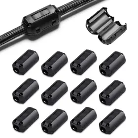 Roctee 793513766418 Emi Rfi Noise Filter Cable Ring 12 Pcs Ferrite Choke Snap On N Roctee 793513766418 Emi Rfi Noise Filter Cable Ring 12 Pcs Ferrite Choke Snap On N