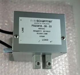 Schaffner 23418-38-33 Fn Power Line Filter 600vac 50/60hz 38a