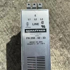 Schaffner 258-42-33 Fn Cnc Machine Inverter Power Line Filter Qty 1 Unit