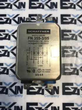 Schaffner 355-3/05 Fn Power Line Filter 440/250vac 3amp Schaffner 355-3/05 Fn Power Line Filter 440/250vac 3amp