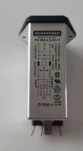 Schaffner 394-2 Fn 5-05-11 Power Entry Module Line Filter Schaffner 394-2 Fn 5-05-11 Power Entry Module Line Filter