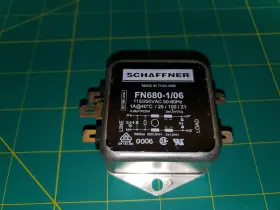 Schaffner 610-20/06 Fn 680-1/06 1-phase Emi Line Filter 1a Panel Mount