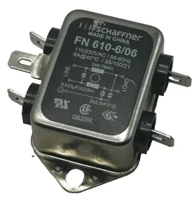 Schaffner 610-6/06 Fn Power Line Filter 110/250vac 50-60hz Fn610606 Schaffner 610-6/06 Fn Power Line Filter 110/250vac 50-60hz Fn610606