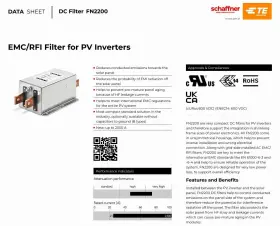 Schaffner Fn2200b-400-99 Inverter 1200vdc 400a 150kw 300vac Emc /rfi Filter Pv Schaffner Fn2200b-400-99 Inverter 1200vdc 400a 150kw 300vac Emc /rfi Filter Pv