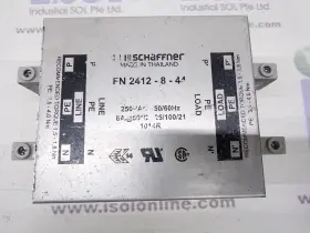 Schaffner Fn2412-8-44 Power Line Filter Single Phase Emc/emi 250vac Schaffner Fn2412-8-44 Power Line Filter Single Phase Emc/emi 250vac
