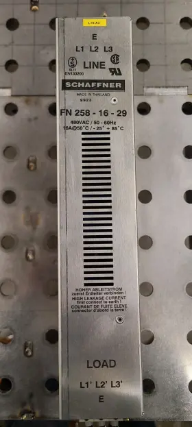 Schaffner Fn258-16-29 3-phase Line Filter Fn2581629 Schaffner Fn258-16-29 3-phase Line Filter Fn2581629