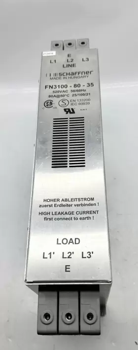 Schaffner Fn3100-80-35 Tested Line Filter 520vac