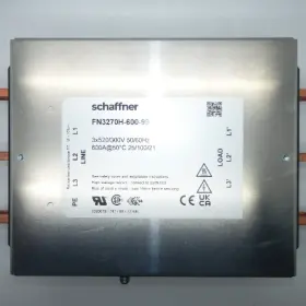 Schaffner Fn3270h-600-99 600a 3-phase Ultra-compact Emc/rfi Filter Schaffner Fn3270h-600-99 600a 3-phase Ultra-compact Emc/rfi Filter