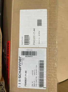 Schaffner Fs40937-11-44 Emc/rfi Power Line Filter Model