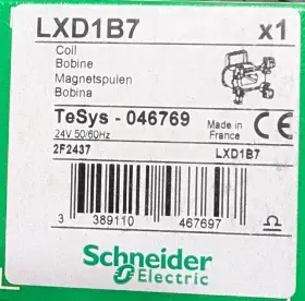 Schneider Electric Lxd1b7 24vac 50/60hz Contactor Coil Brand New